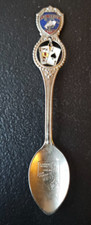 LAS VEGAS, NEV. BUCKING BRONCO, DANGLING ACE OF SPADES, ORNATE SOUVENIR SPOON