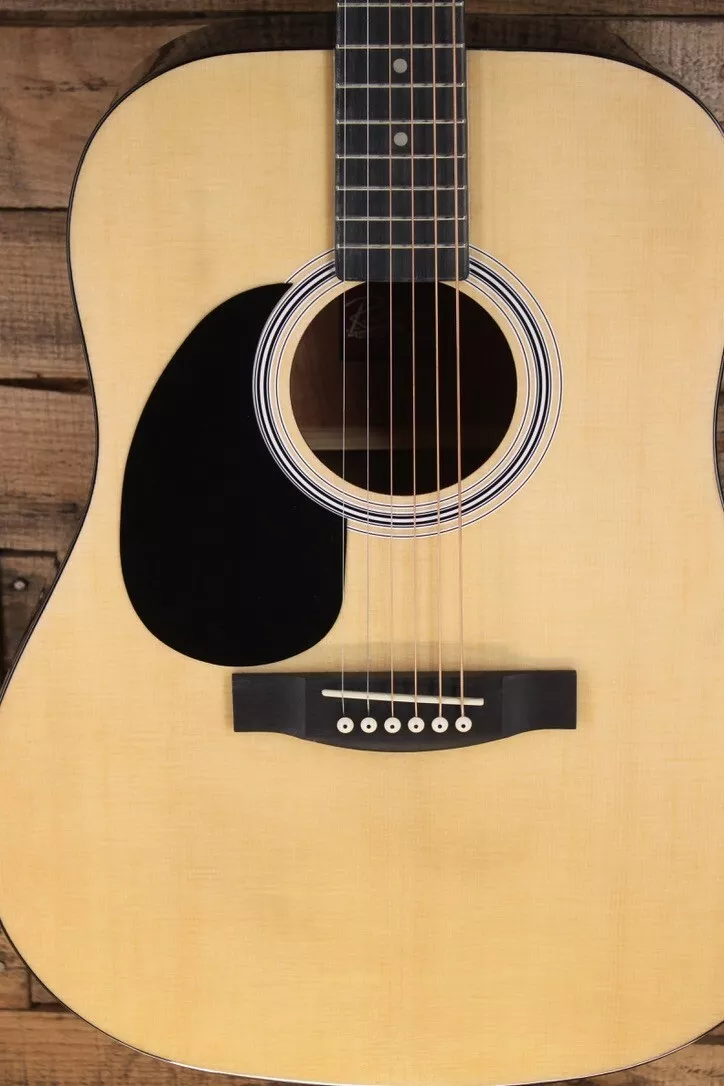 Rogue RG 624 Left Handed Dreadnought Acoustic Guitar Natural R6624