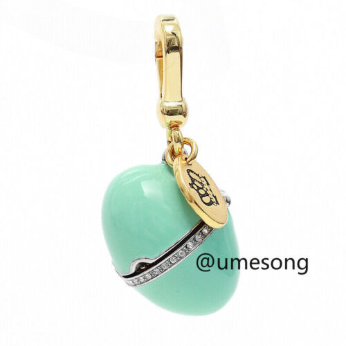 Juicy Couture Charm Enamel Easter Blue Egg OPENS With Bird chick Charm Pendant