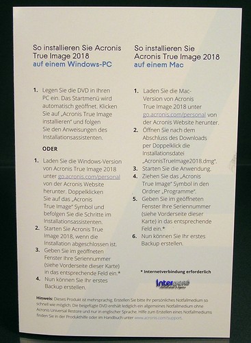 Acronis True Image 2018 Vollversion 3 PC/Mac Box, CD + Universal Restore OVP NEU - Bild 9 von 11