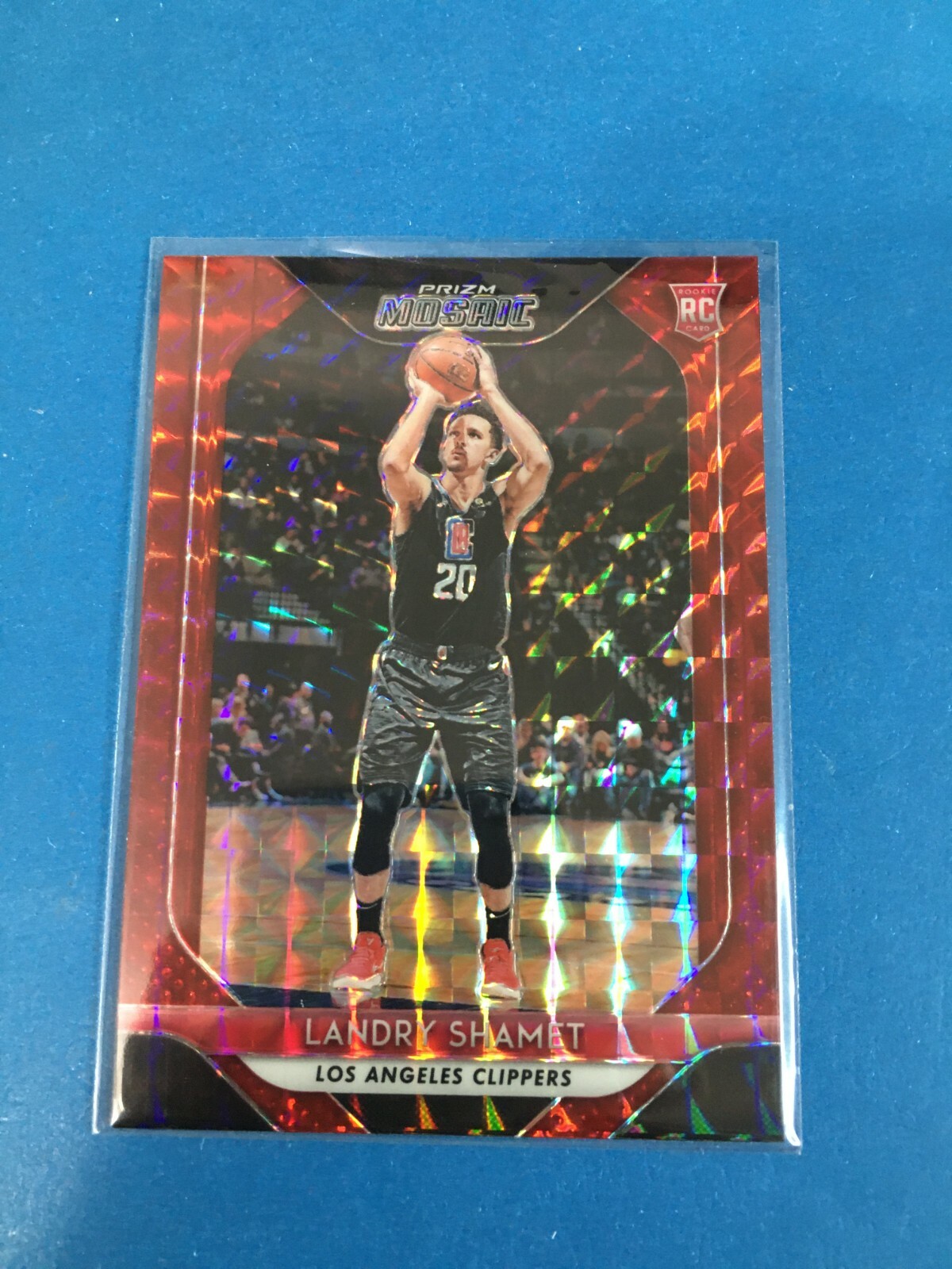 F142,559  2018-19 Panini Prizm Mosaic Red #63 Landry Shamet
