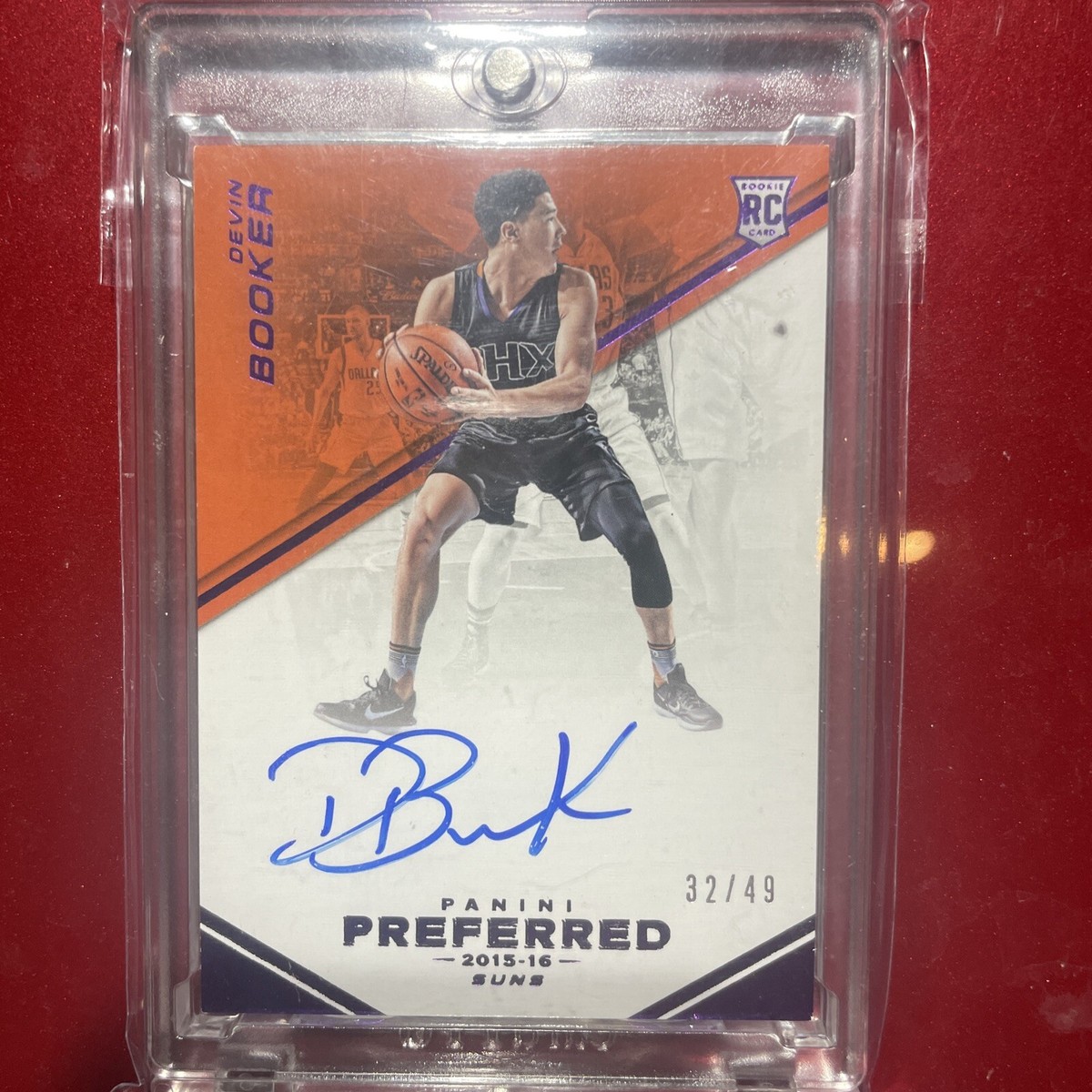 2015-16 Preferred DEVIN BOOKER Auto Autograph RC Rookie Blue #d