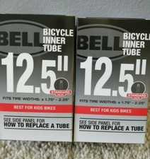 Bell Standard Valve 12.5"x 1.75-2.25" Bicycle Inner Tubes For Kids Bike (2 Pack)