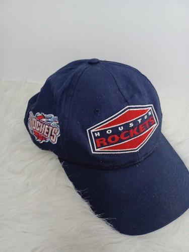 Gorra gorra vintage Houston Rockets Snapback años 90 logotipo azul marino daños leer - Imagen 2 de 11