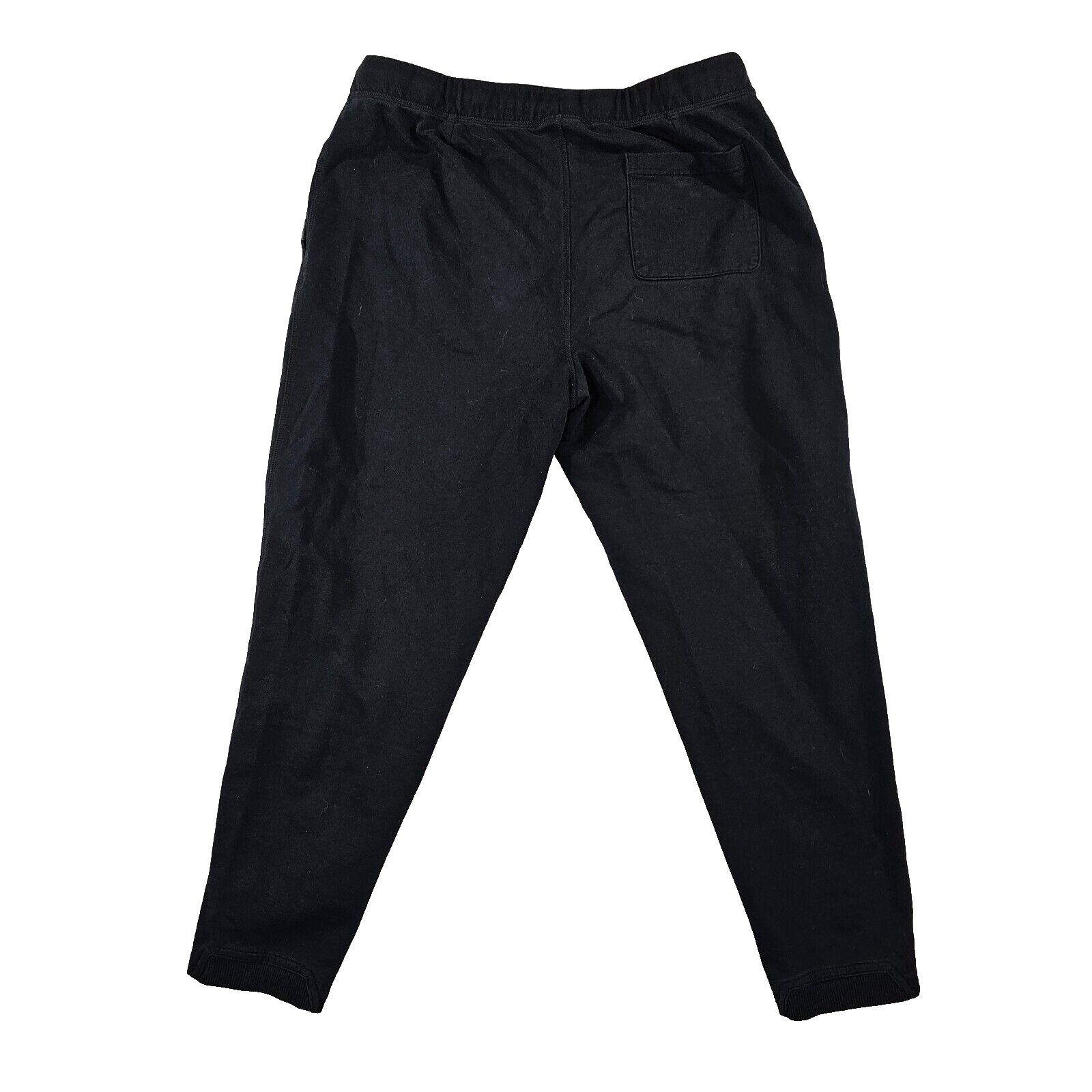 Eddie Bauer Mens Tapered Leg Sweatpants Drawstring Waist Stretch Black