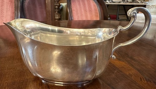 Antique Christofle Sterling Silve Sauce Boat with Handle Hallmarked 19th Century - Picture 3 of 14