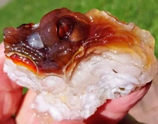 Vintage 1970s Deer Creek Arizona Fire Agate Rough 121.90 Grams Or 4.3 Ounces