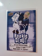 2009-10 Upper Deck Jonas Gustavsson Rookie Debut #RD5 Toronto Maple Leafs 