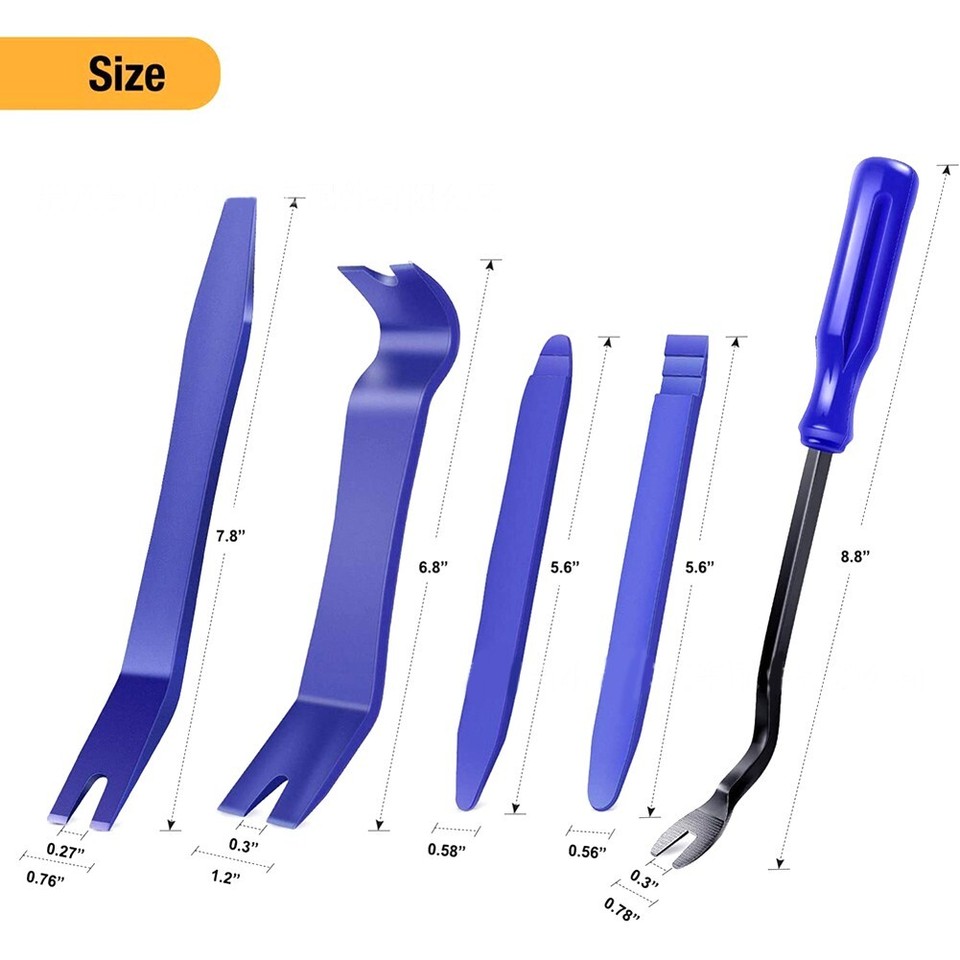 Automotive Trim Panel Removal Kit Door Panel Dashboard Remover (5 Piece