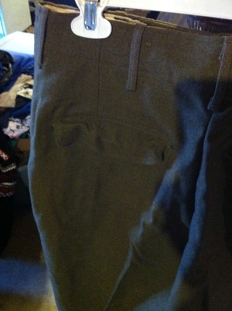 vintage military wool cargo pants 195060 31W×31L New Old Stock Great