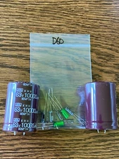 Crown D60 Complete Recap Kit High-Quality Amplifier Rebuild Set