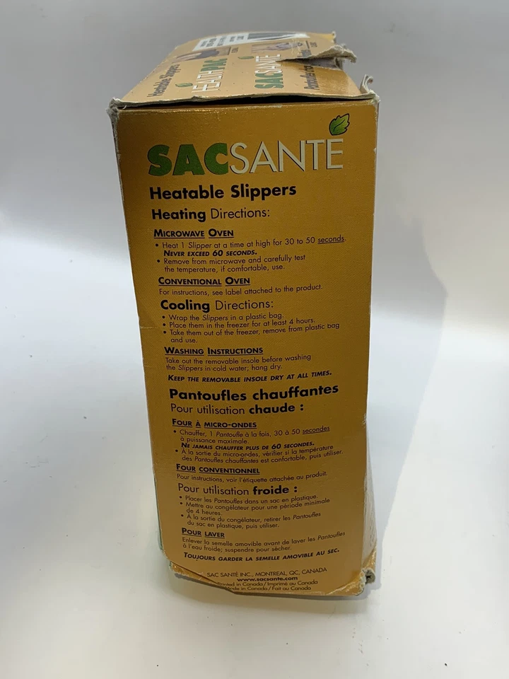 HEALTHPAC HEATABLE SLIPPERS Heat And Walk Hot Pack-Blue Check M 7.5-9 W 9.5-11 Foto 2 de 4