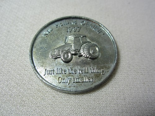 1997 Ertl Dollar Metal Coin New Holland Gemini Tractor - Picture 2 of 4