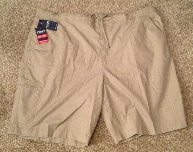 Mens Chaps 218K02T Big & Tall Stretch Fit Comfort Shorts Size 52B NWT
