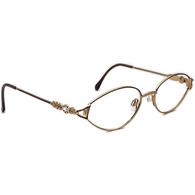 Cazal Vintage Small Crystal Brown Oval Eyeglasses Frame 49 mm Cazal Vintage Small Crystal Brown Oval Eyeglasses Frame 49  main image 4