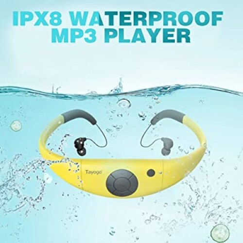 Schwimmen IPX8 Wasserdicht Mp3 Headset Musik Player 8GB Speicher Sport Kopfhörer - Bild 1 von 12