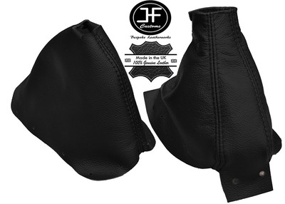 BLACK REAL LEATHER FITS 300ZX 1989-1996 SHIFT BOOT E BRAKE