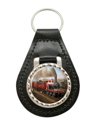 Midland Railway Steam Train Leather Key Fob | eBay UK