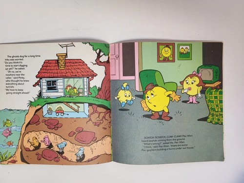 Vintage 1983 Pac-Man and the Ghost Diggers Paperback book Golden Press books - Picture 8 of 11