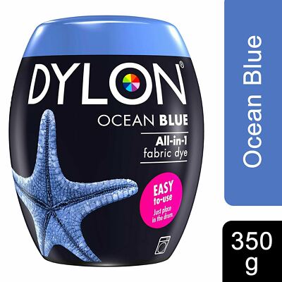 Dylon Waschmaschine Stoff Färbe Pod, Ozeanblau, 1 Packung à 350 g