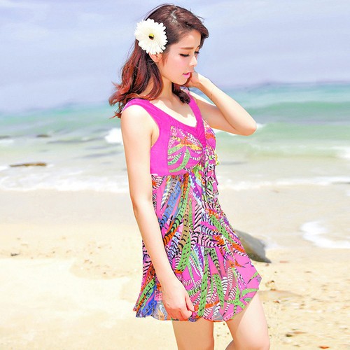 CF85052 one piece swimsuit-Plus Size swimsuit for women-Plus size 20W Pink - Picture 2 of 7