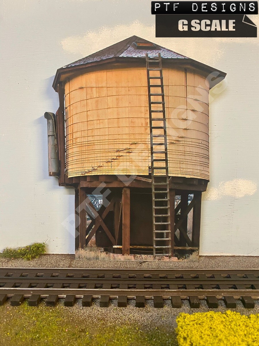 G Scale “ WATER TOWER “ INDOOR Trackside Building Flat