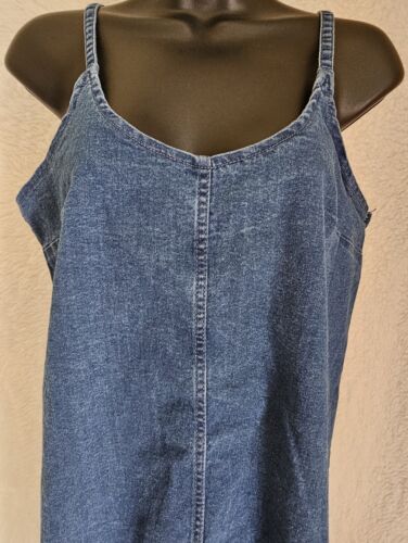 Womens Sundress Dress Size L Large Blue Jean