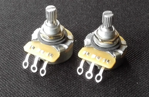 2 Genuine CTS 450S 500K Audio Taper POT 3/8'' Split Shaft for Gibson SG Guitar