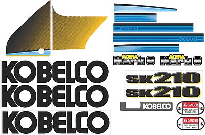 Kobelco SK210LC Mark 8 Excavator Decal Kit - very high quality