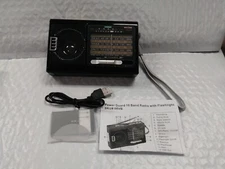 Power Guard  10 Band Rechargeable Radio Flashlight USB Port