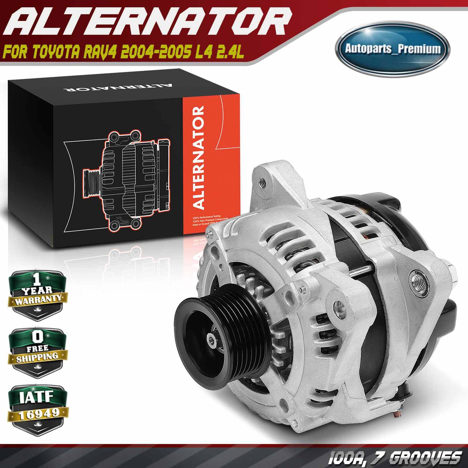 Alternator for Toyota RAV4 2004 2005 100A 12V Clockwise 7-Groove Pulley 90295610