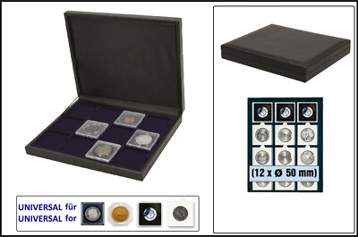 Lindner Octo Coin Capsule Cassette 12x50 mm SAFE 63500 NOVA Deluxe LEFA