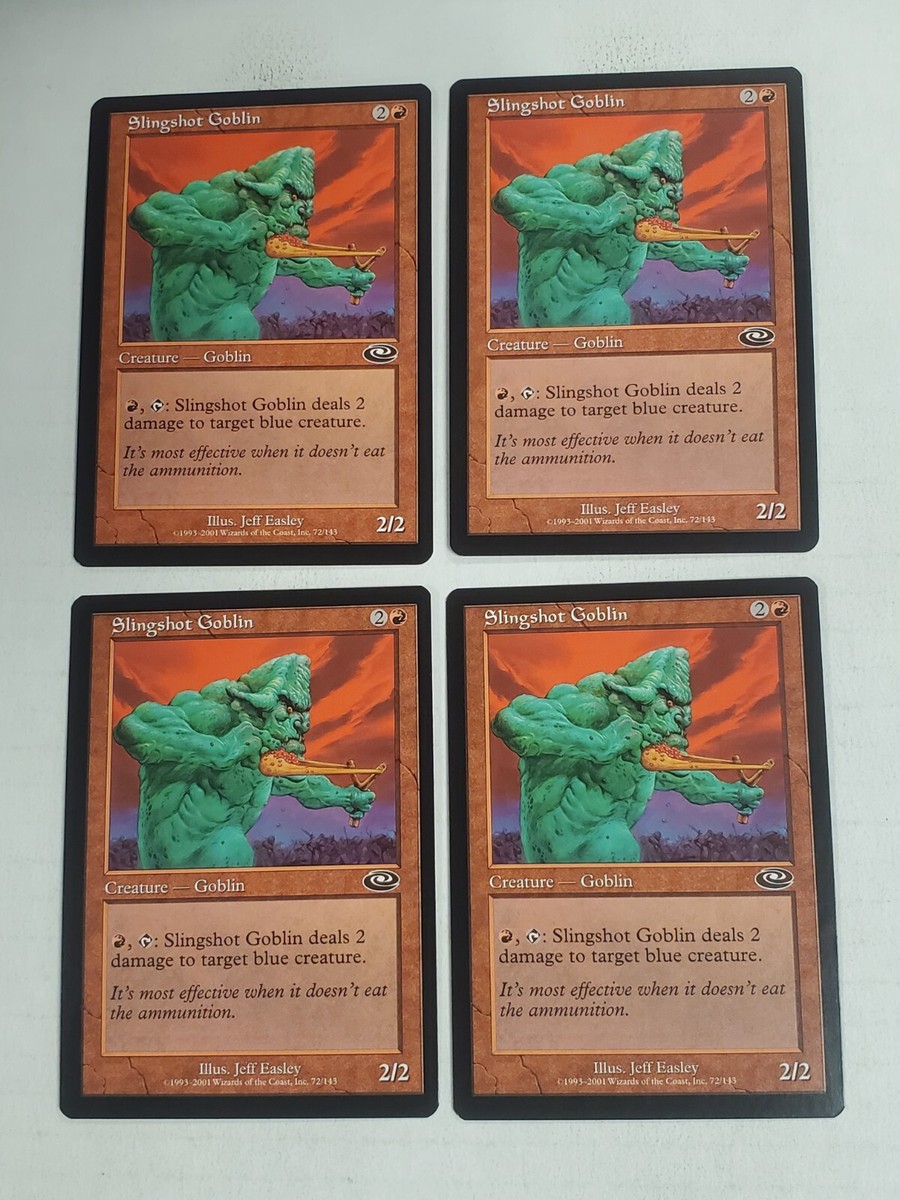 MTG Playset 4x Slingshot Goblin (Planeshift/Red/C) - BGM | eBay