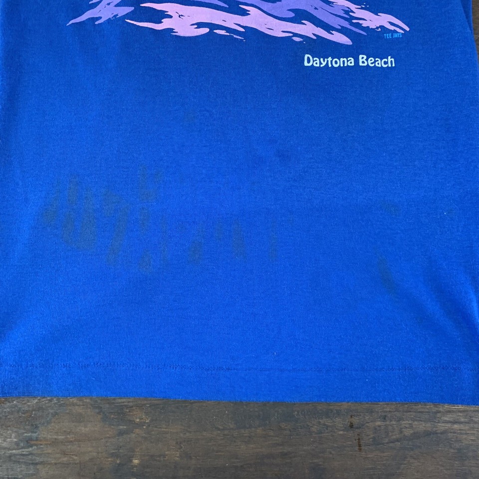 VTG 80s DeeCee TeeJays Daytona Beach Florida Tank Top Blue Med USA eBay