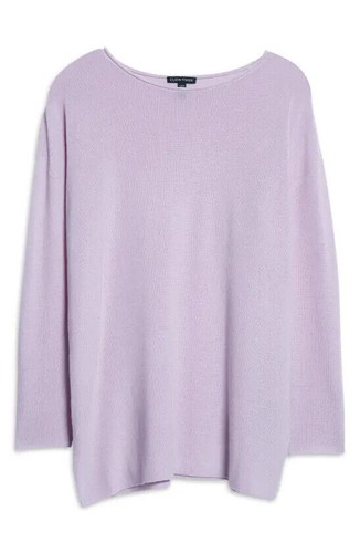 NEW Eileen Fisher Bateau Neck Merino 