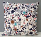 Imogen Heath Designer Cushion Cover Bright Abstract Floral Design Meadow Dusk