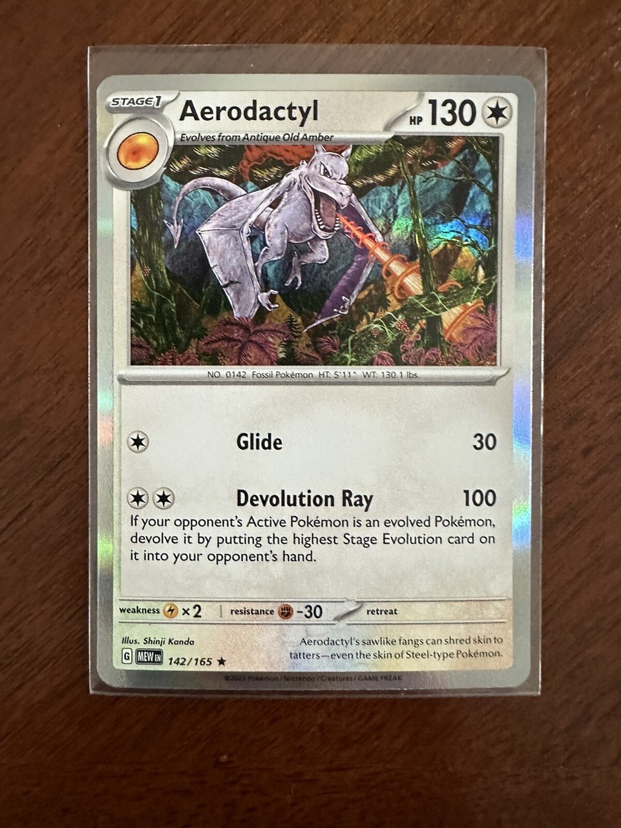 Aerodactyl 142/165 Holo Pokemon Scarlet & Violet 151 NM/MINT
