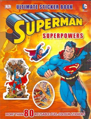 SUPERPOWERS SUPERMAN ULTIMATE STICKER 80 Brand New Film TV DK activity paperback