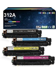 4-Pack 312A Toner CF380A CF381A CF382A CF383A for HP LaserJet Pro M476dn M476dw