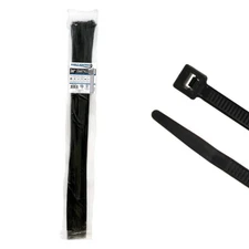 Kable Kontrol Cable Zip Ties 100 Pcs 36 Inch Black, 50 Lbs Tensile Strength,
