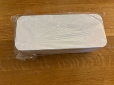 White Cable Management Box For Power Strips Cords Storage Brand New Never Used
