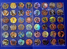 TAZOS MONSTER IN MY POCKET FOIL POGS FULL SET 48/48 PERU 2022 Great Beast MIMP