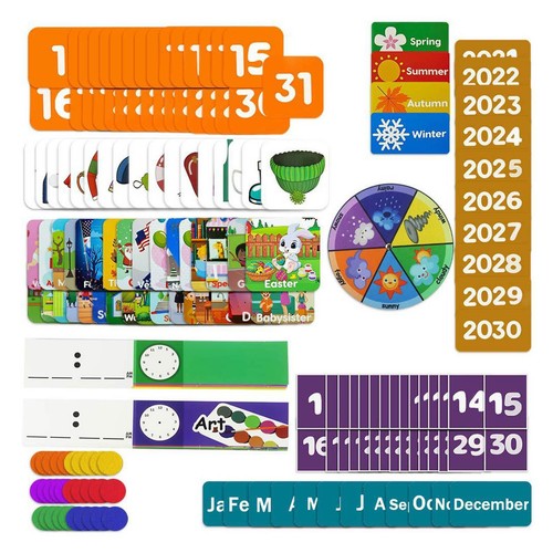 Calendar and Weather Pocket Chart Classroom Calendar Supplies for Children - Picture 7 of 7