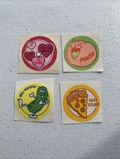 CTP Scratch And Sniff Sticker Matte 70’s 80’s PICKLE Fruit PIZZA Valentine     D