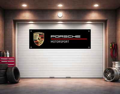 #ad #ad Porsche Motorsport Racing Banner Garage Wall Decor $27.70