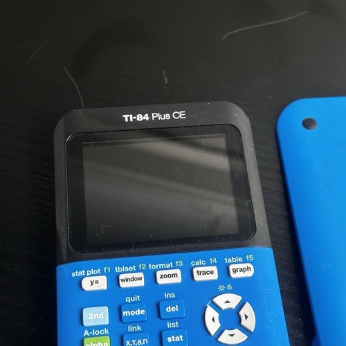 Texas Instruments TI-84 Plus CE Blue Graphing Calculator No Tested - Picture 2 of 4