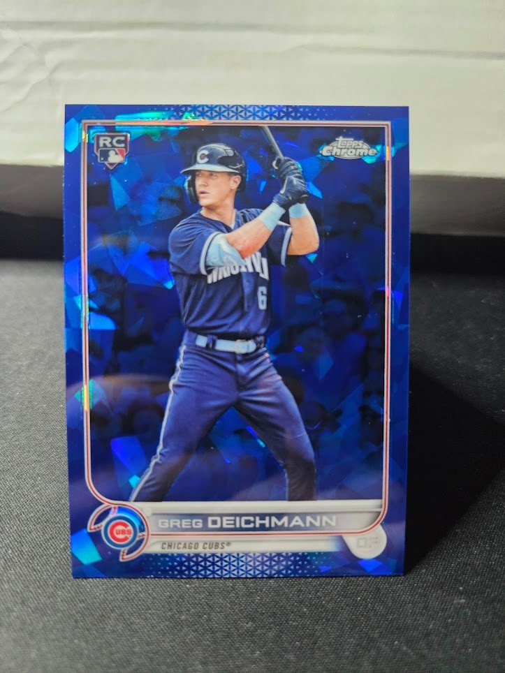 2022 Topps Chrome Sapphire Edition Greg Deichmann #395 RC Chicago Cubs Rookie