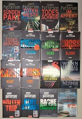 16 Bücher James Patterson: Letzter Gruß, Blood; Fire; Dead; Blutstrafe u.a.