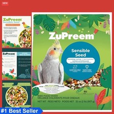 Bird Food Seed and Pellet Blend for Cockatiels Lovebirds Quakers Small Conures