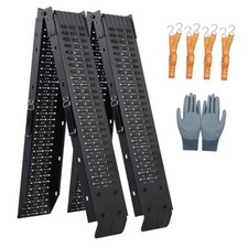 72.5" Heavy Duty Folding Loading Ramps with Sandblasted Finish, 1500lb